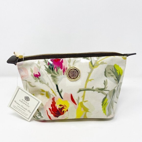 ANNA GRIFFIN | Set of 2 Floral Cosmetic Bags Coated Cotton - Picture 7 of 16